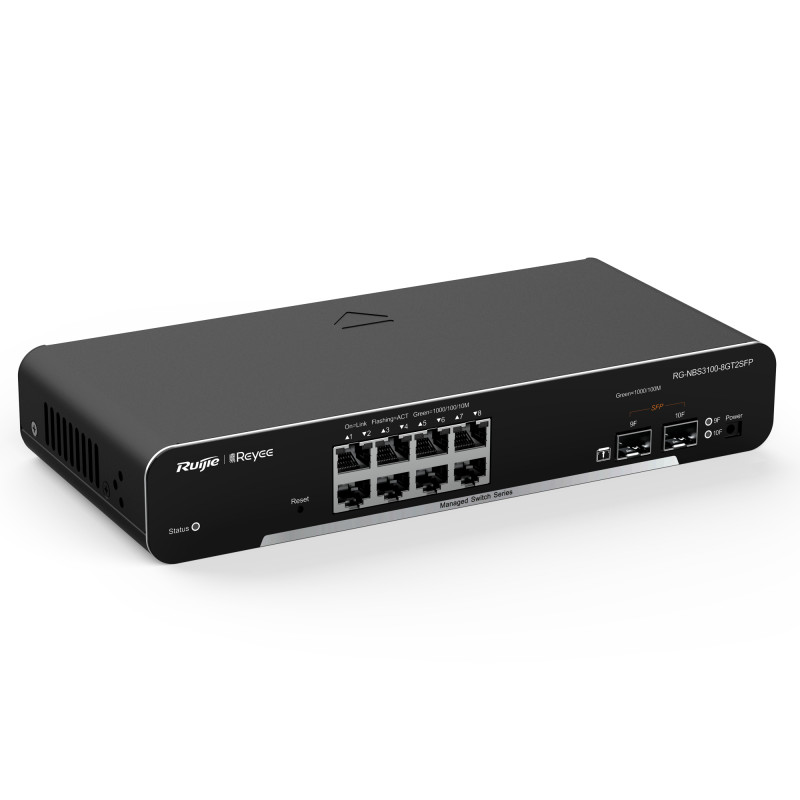Ruijie Networks RG-NBS3100-8GT2SFP RG-NBS3100-8GT2SFP, Gestionado, L2, Gigabit Ethernet (10/100/1000)