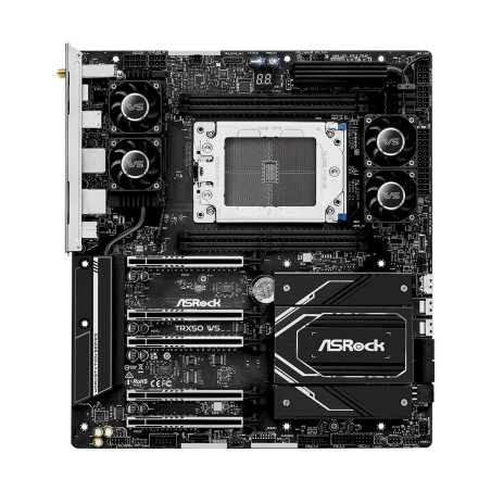 Asrock 90-MXBN40-A0UAYZ TRX50 WS, AMD, Socket sTR5, AMD Ryzen Threadripper 1000 Series, DDR5-SDRAM, 1 TB, DIMM