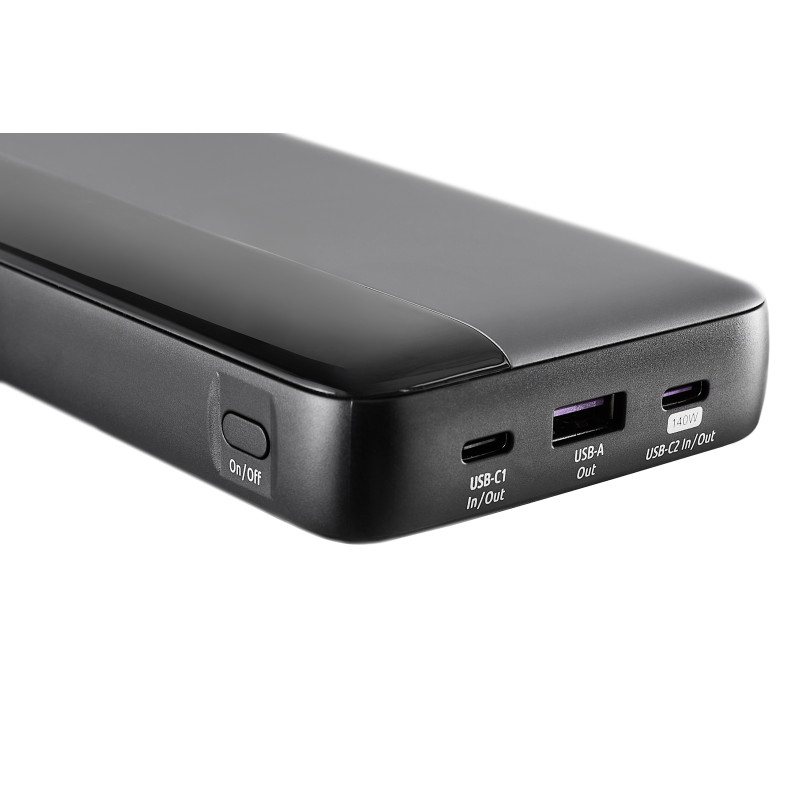 Intenso 7350060 7350060, 25000 mAh, Ión de litio, Power Delivery, 140 W, Negro, Gris
