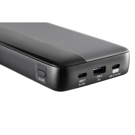 Intenso 7350060 7350060, 25000 mAh, Ión de litio, Power Delivery, 140 W, Negro, Gris
