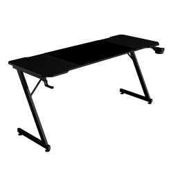 Mars Gaming MGDX160 MGD-X160, Mesa Gaming Ergonómica, Superficie en Fibra de Carbono, Estructura Metálica, Alfombrilla XXL,