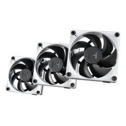 HYTE FAN-HYTE-FP12-BW-3NP THICC FP12, Ventilador, 12 cm, 3000 RPM, Negro, Blanco