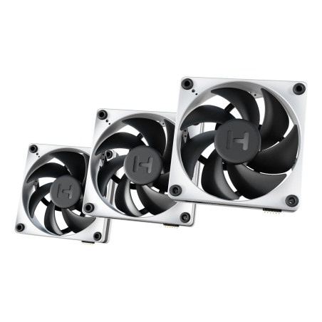 HYTE FAN-HYTE-FP12-BW-3NP THICC FP12, Ventilador, 12 cm, 3000 RPM, Negro, Blanco
