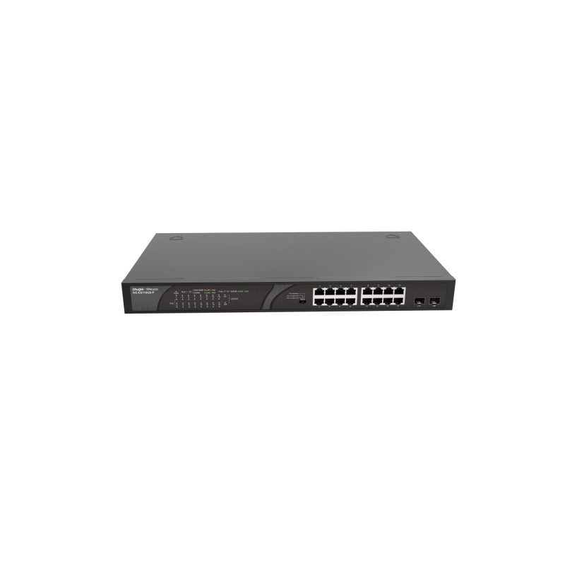 Ruijie Networks RG-ES118GS-P RG-ES118GS-P, No administrado, Gigabit Ethernet (10/100/1000), Energía sobre Ethernet (PoE)
