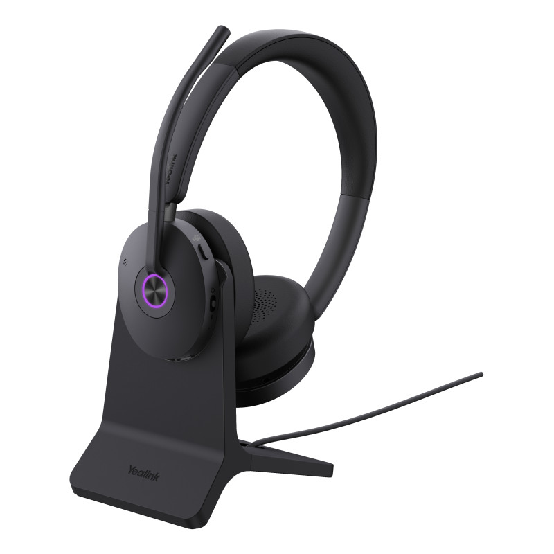 Yealink 1208684 BH74 + Stand UC USB-C/A, Inalámbrico, Oficina/Centro de llamadas, 162 g, Auriculares, Negro