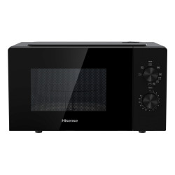 Hisense H20MOBP1G H20MOBP1G, Encimera, Microondas con grill, 20 L, 700 W, Giratorio, Negro