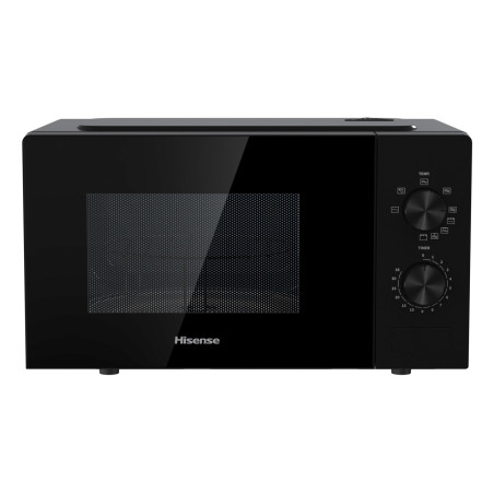 Hisense H20MOBP1G H20MOBP1G, Encimera, Microondas con grill, 20 L, 700 W, Giratorio, Negro