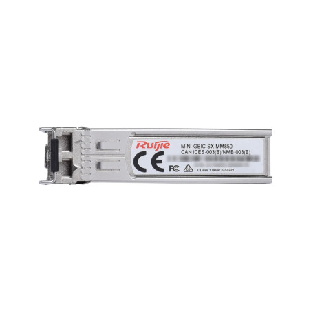 Ruijie Networks RG-MINI-GBIC-SXMM850 RG-MINI-GBIC-SXMM850, Fibra óptica, 1000 Mbit/s, SFP, LC, 550 m, 850 nm