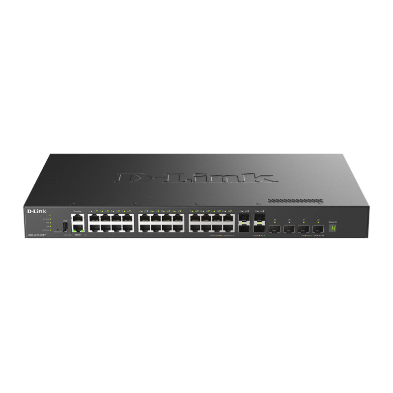 D-Link DXS-3410-32XY DXS-3410-32XY, Gestionado, L3, Fast Ethernet (10/100), Bidireccional completo (Full duplex), Montaje en