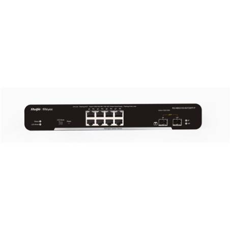 Ruijie Networks RG-NBS3100-8GT2SFP-P RG-NBS3100-8GT2SFP-P, Gestionado, L2, Gigabit Ethernet (10/100/1000), Energía sobre