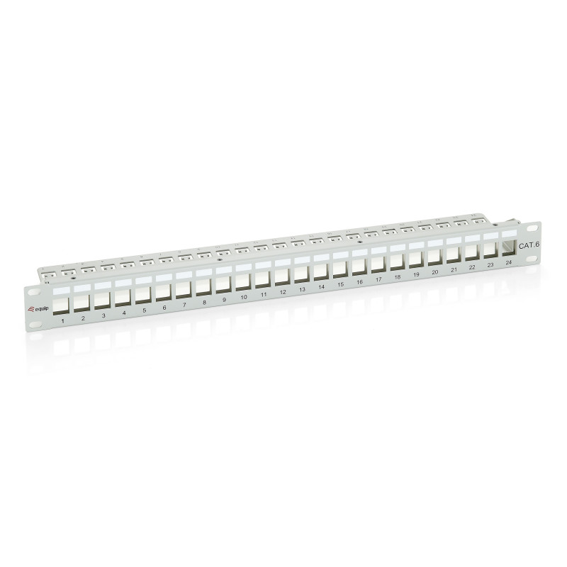 Equip 4015867138922 767124, Cat6, Montaje en bastidor, 1U, Gris, 44 mm, 483 mm