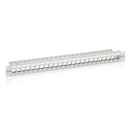 Equip 4015867138922 767124, Cat6, Montaje en bastidor, 1U, Gris, 44 mm, 483 mm