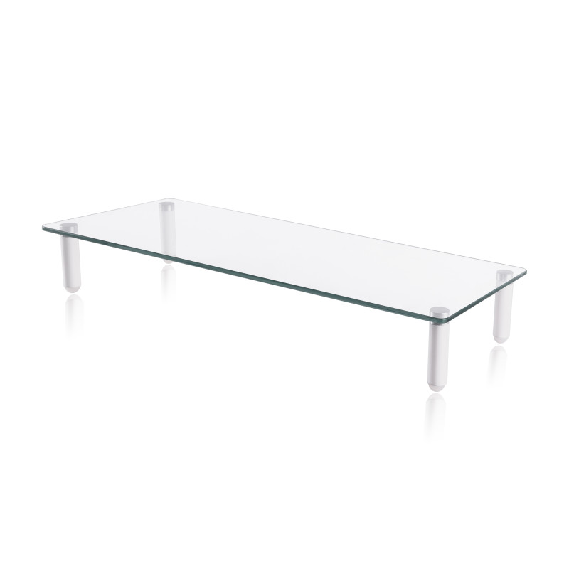 Equip 650882 Soporte de cristal para monitor de sobremesa, Independiente, 20 kg, Transparente