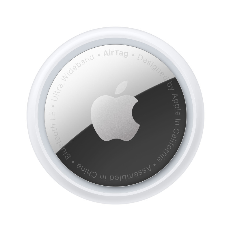 Apple MX542ZM/A AirTag, Elemento, Buscador, Plata, Blanco, Resistente al polvo, IP67, CR2032