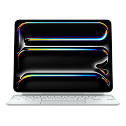 Apple MWR43Y/A Magic Keyboard para el iPad Pro de 13 pulgadas (M4) - Español - Blanco, QWERTY, Español, Trackpad, Switch de