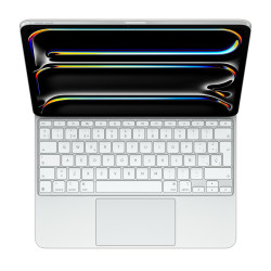 Apple MWR43Y/A Magic Keyboard para el iPad Pro de 13 pulgadas (M4) - Español - Blanco, QWERTY, Español, Trackpad, Switch de 2