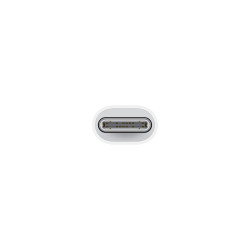 Apple MUQX3ZM/A MUQX3ZM/A, USB Tipo C, Lightning, Macho, Hembra, Blanco, Derecho 2