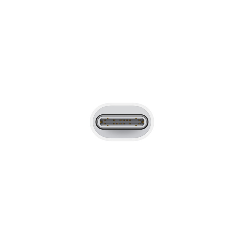 Apple MUQX3ZM/A MUQX3ZM/A, USB Tipo C, Lightning, Macho, Hembra, Blanco, Derecho
