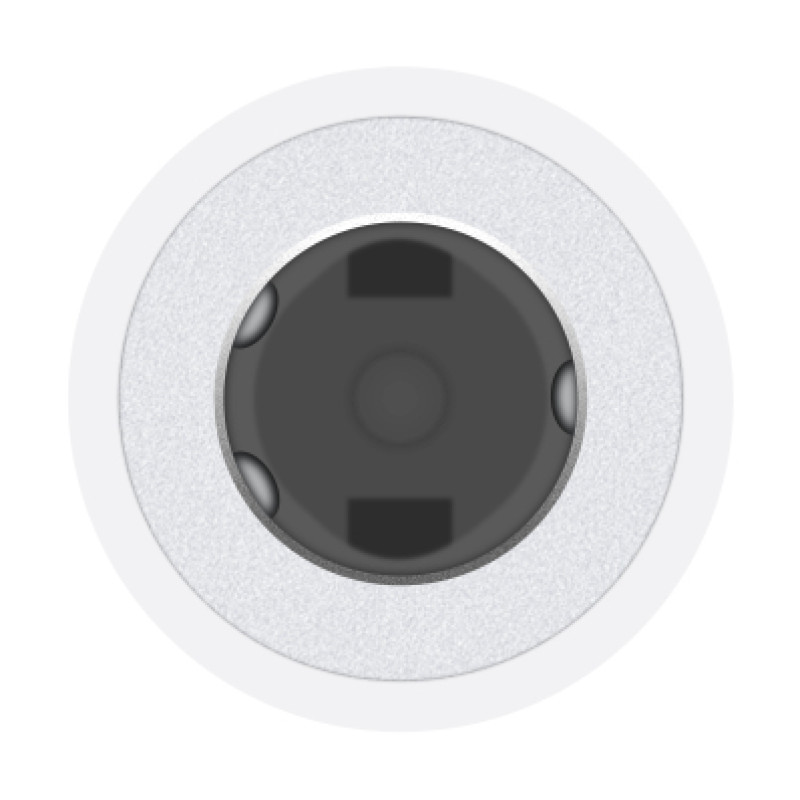 Apple MW2Q3ZM/A MW2Q3ZM/A, USB-C, Macho, 3,5mm, Hembra, Blanco