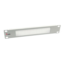 Equip 327533 327533, Panel pasacables con cepillo, Acero, Gris claro, 1 pieza(s), 179 g