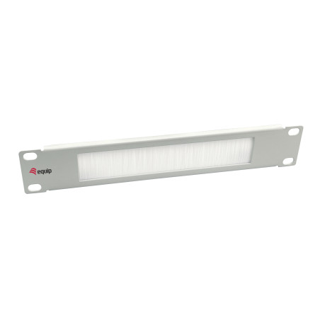 Equip 327533 327533, Panel pasacables con cepillo, Acero, Gris claro, 1 pieza(s), 179 g