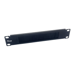 Equip 327532 327532, Panel pasacables con cepillo, Acero, Negro, 1 pieza(s), 179 g