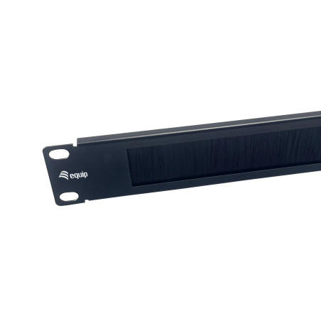 Equip 327532 327532, Panel pasacables con cepillo, Acero, Negro, 1 pieza(s), 179 g