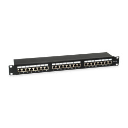 Equip 326425 326425, Gigabit Ethernet, RJ-45, Cat6, Montaje en bastidor, 1U, Negro