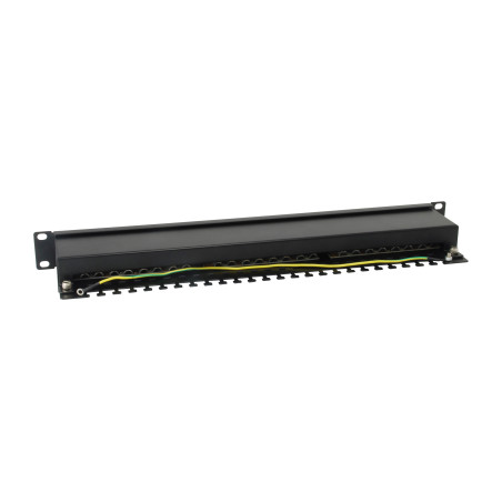 Equip 326425 326425, Gigabit Ethernet, RJ-45, Cat6, Montaje en bastidor, 1U, Negro