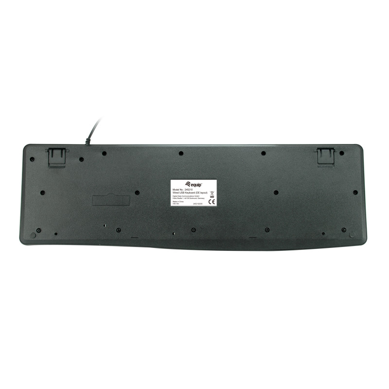 Equip 245210 245210, Completo (100%), Alámbrico, USB, QWERTZ, Negro