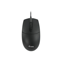 Equip 245117 245117, Ambidextro, Óptico, USB tipo A, 1200 DPI, Negro