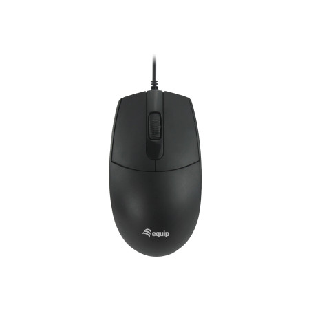 Equip 245117 245117, Ambidextro, Óptico, USB tipo A, 1200 DPI, Negro