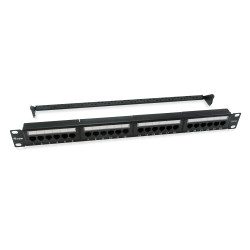 Equip 135426 135426, Cat6, 22/26, Montaje en bastidor, 1U, Negro, ABS sintéticos, Acero