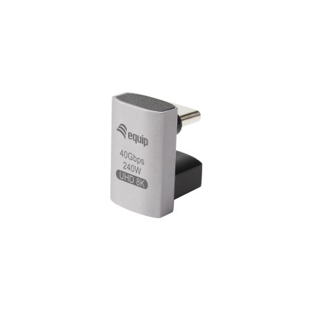 Equip 133478 Adaptador USB 4 C a C, 40Gbps, PD 240W, paquete de 3, USB C, USB C, Negro, Gris
