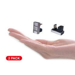 Equip 133477 Adaptador de enchufe USB 4 C a C U, 40Gbps, PD 240W , 2-Pack, USB C, USB C, Negro, Gris 2