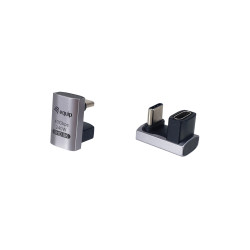 Equip 133477 Adaptador de enchufe USB 4 C a C U, 40Gbps, PD 240W , 2-Pack, USB C, USB C, Negro, Gris