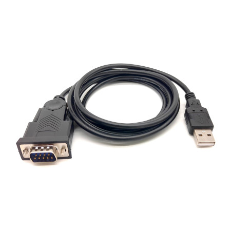 Equip 133391 Cable USB-A a serie (DB9), M/M, 1,5 m, Negro, 1,5 m, USB tipo A, DB-9, Macho, Macho