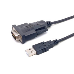 Equip 133391 Cable USB-A a serie (DB9), M/M, 1,5 m, Negro, 1,5 m, USB tipo A, DB-9, Macho, Macho