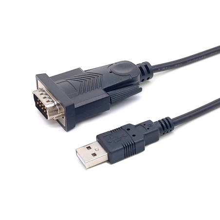 Equip 133391 Cable USB-A a serie (DB9), M/M, 1,5 m, Negro, 1,5 m, USB tipo A, DB-9, Macho, Macho