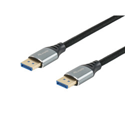 Equip 119281 119281 Cable DisplayPort 2.1 Premium, 1,0m, 16K/60Hz, 54Gbps, 1 m, DisplayPort, DisplayPort, Macho, Macho, 15360 x