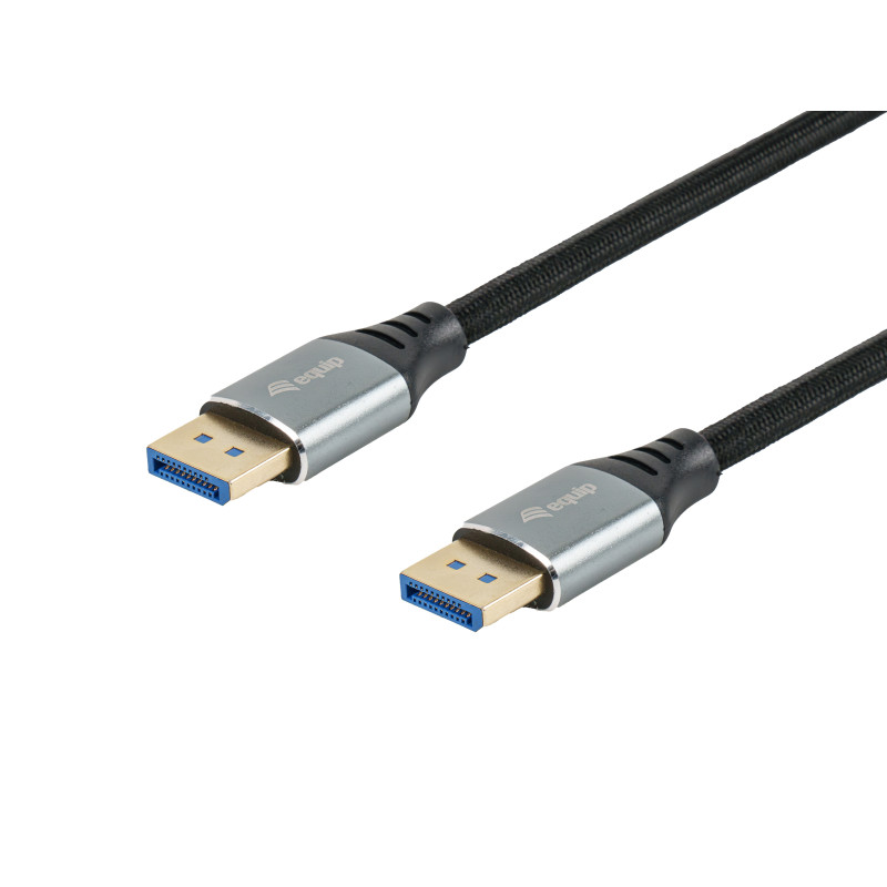 Equip 119281 119281 Cable DisplayPort 2.1 Premium, 1,0m, 16K/60Hz, 54Gbps, 1 m, DisplayPort, DisplayPort, Macho, Macho, 15360 x