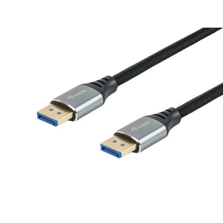 Equip 119281 119281 Cable DisplayPort 2.1 Premium, 1,0m, 16K/60Hz, 54Gbps, 1 m, DisplayPort, DisplayPort, Macho, Macho, 15360 x