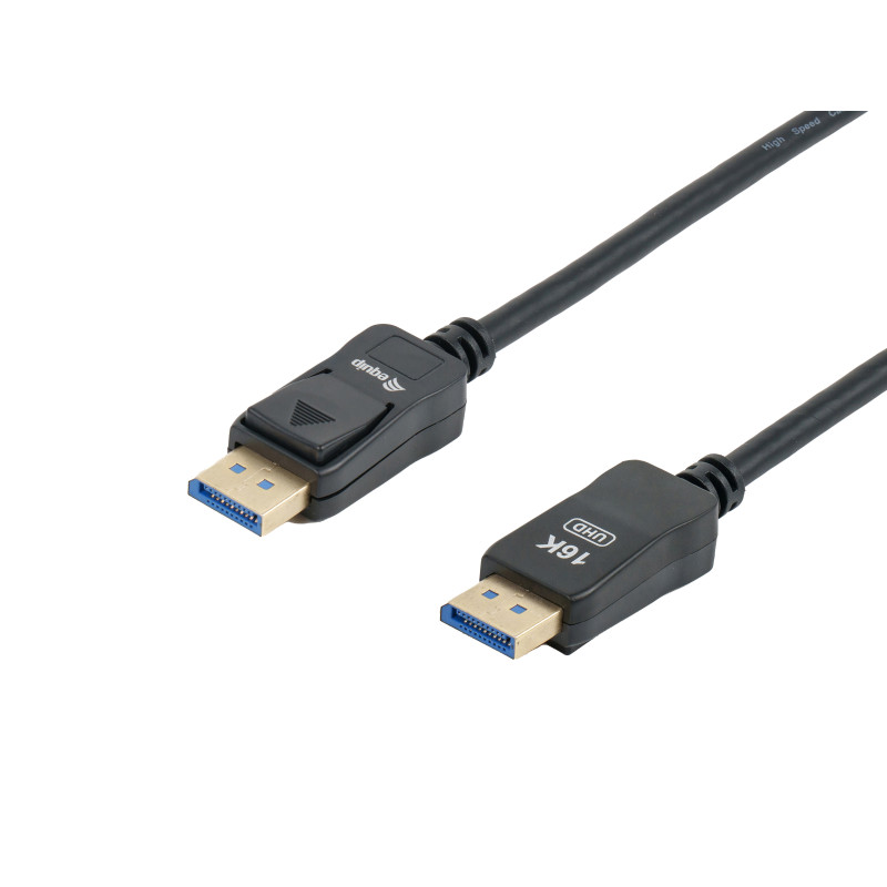 Equip 119271 119271 Cable DisplayPort 2.1, 1,0m, 16K/60Hz, 40Gbps, 1 m, DisplayPort, DisplayPort, Macho, Macho, 15360 x 8640