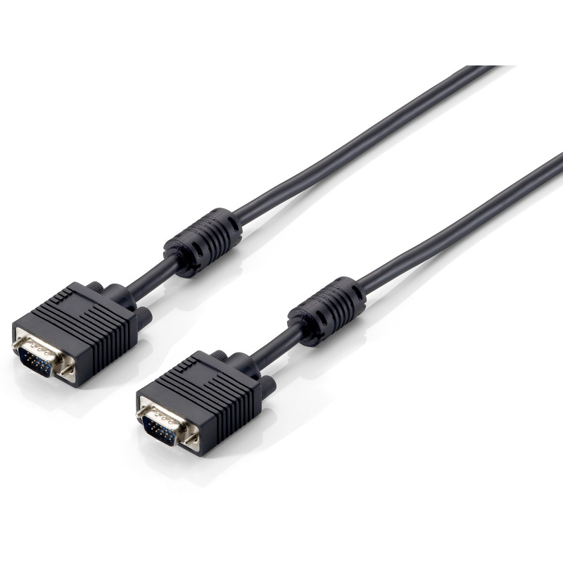 Equip 118810 118810, 1 m, VGA (D-Sub), VGA (D-Sub), Macho, Macho, Negro