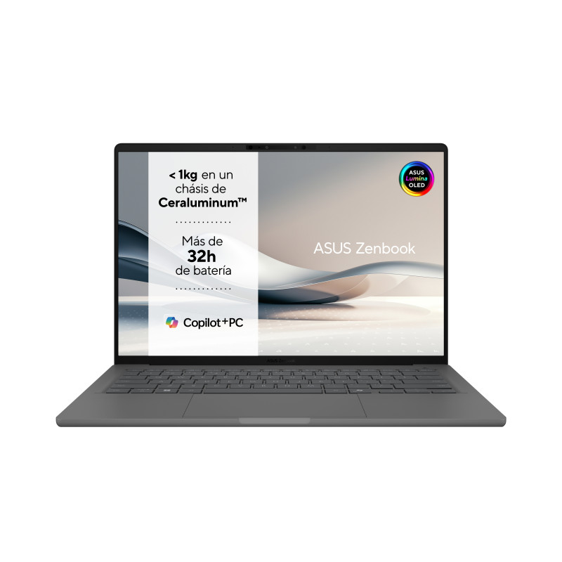 ASUS 90NB1502-M00RT0 Zenbook A14 OLED UX3407QA-QD412W Copilot+ PC - Ordenador Portátil 14" WUXGA (Qualcomm Snapdragon X