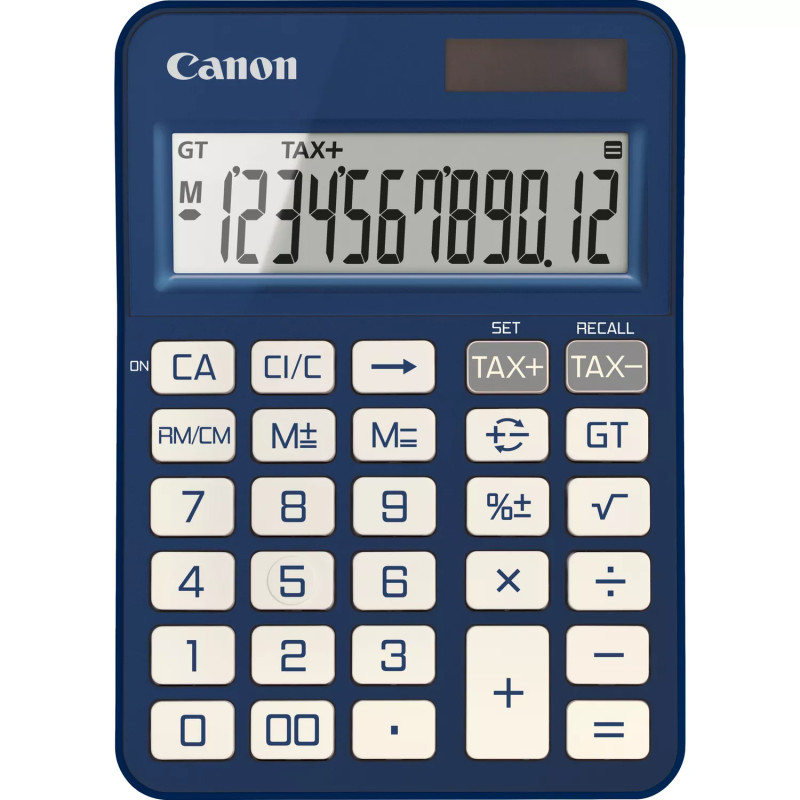 Canon 6818C004 KS-125KB, Escritorio, Calculadora básica, 12 dígitos, Batería/Solar, Azul
