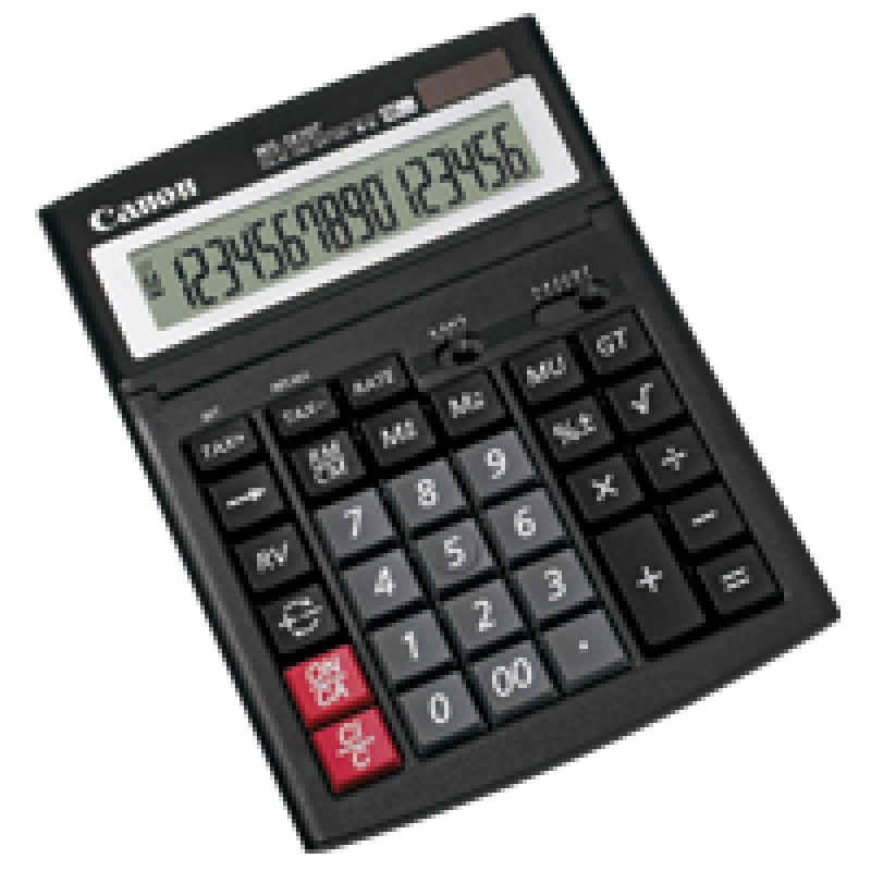 Canon 0696B001 WS-1610T, Escritorio, Pantalla de calculadora, 16 dígitos, Negro