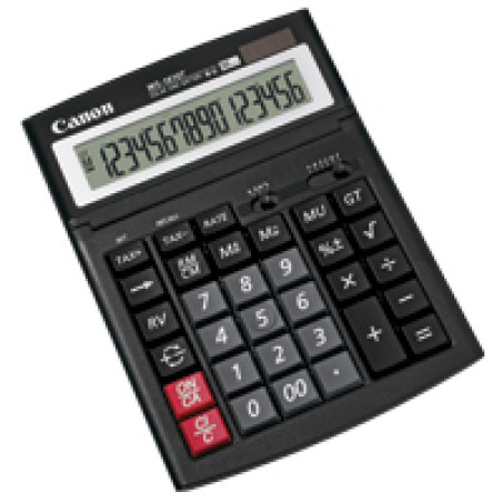 Canon 0696B001 WS-1610T, Escritorio, Pantalla de calculadora, 16 dígitos, Negro