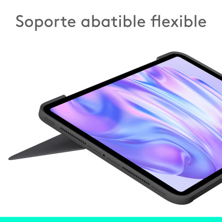 Logitech 920-012772 Combo Touch, Funda con Teclado, iPad Pro 11 Pulgadas (M4)(2024) - Teclado retroiluminado extraíble con