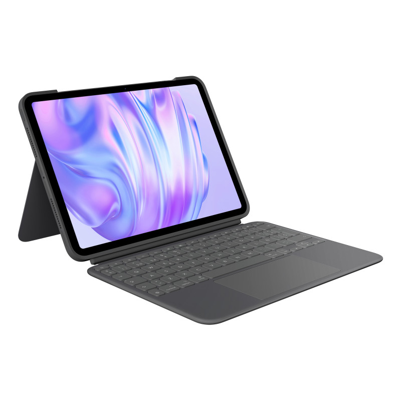 Logitech 920-012772 Combo Touch, Funda con Teclado, iPad Pro 11 Pulgadas (M4)(2024) - Teclado retroiluminado extraíble con